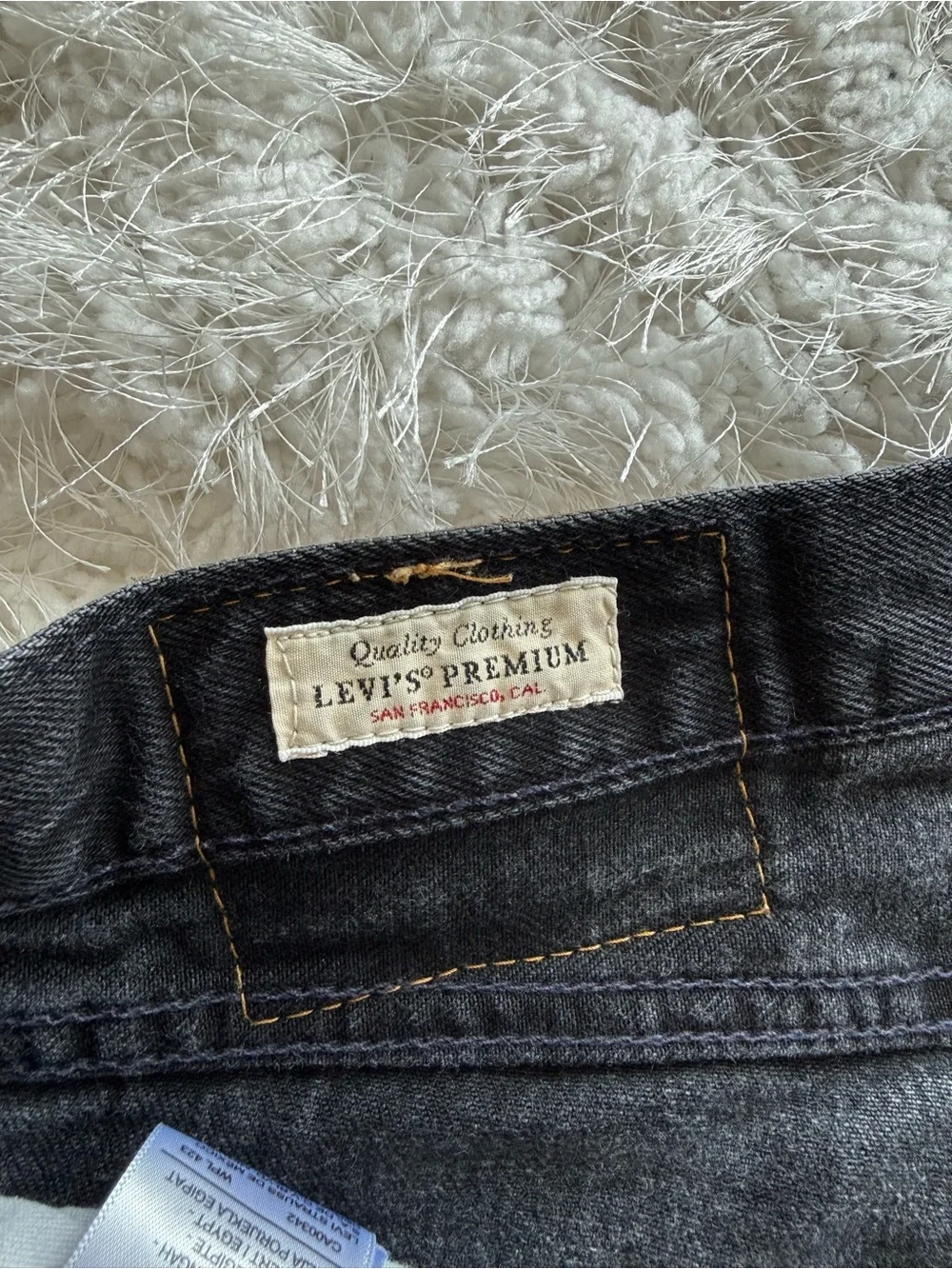 Classic Black Button-Fly Jeans
